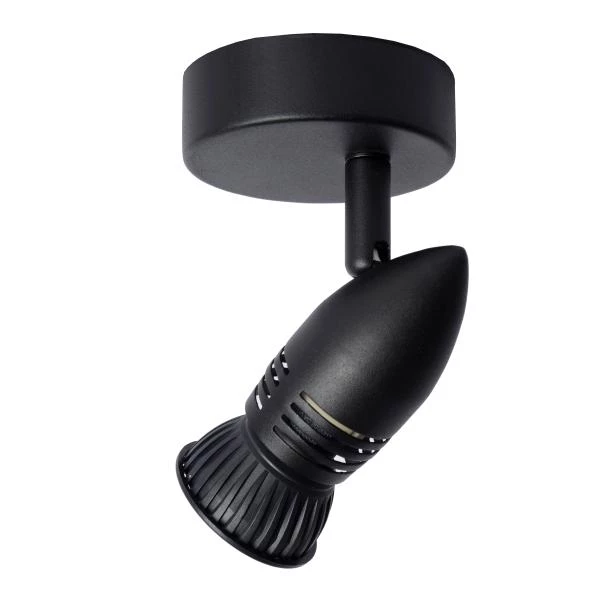 Lucide CARO - Ceiling spotlight - Ø 9 cm - 1xGU10 - Black - detail 1